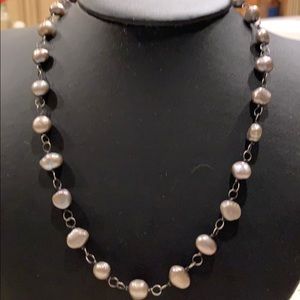 Gray pearl and silver silver